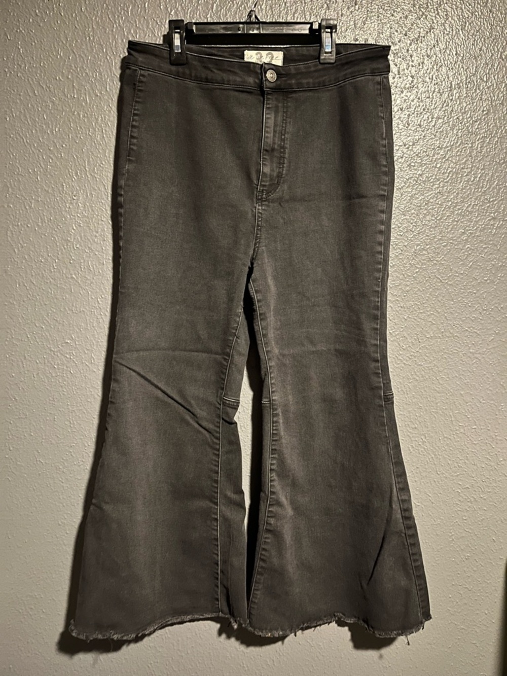 We The Free Black High-Rise Cropped Denim Jeans with Branded Waist Tag